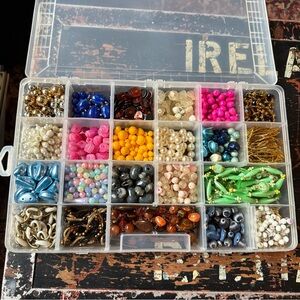 Vintage Beads in Container